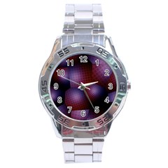 Fractal Rendering Stainless Steel Analogue Watch