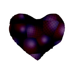 Fractal Rendering Standard 16  Premium Heart Shape Cushions by Wegoenart