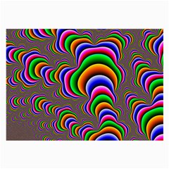 Fractal Background Pattern Color Large Glasses Cloth (2-side) by Wegoenart