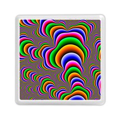 Fractal Background Pattern Color Memory Card Reader (square) by Wegoenart