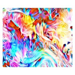 Background Drips Fluid Colorful Double Sided Flano Blanket (small)  by Wegoenart