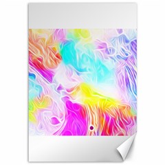 Background Drips Fluid Colorful Pattern Canvas 12  X 18  by Wegoenart