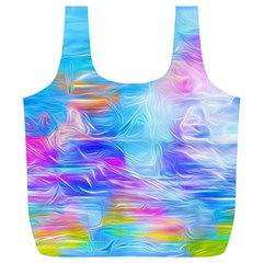 Background Drips Fluid Colorful Full Print Recycle Bag (xl) by Wegoenart