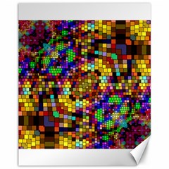 Color Mosaic Background Wall Canvas 11  X 14  by Wegoenart