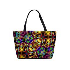 Color Mosaic Background Wall Classic Shoulder Handbag by Wegoenart