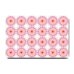 Make A Wish Banner Fractals Pink Small Doormat  by Wegoenart