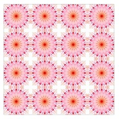 Make A Wish Banner Fractals Pink Large Satin Scarf (square) by Wegoenart