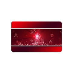 Christmas Candles Magnet (name Card) by Wegoenart