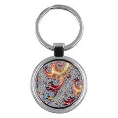 Fractal Artwork Design Pattern Key Chains (round)  by Wegoenart