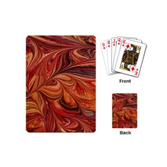 Marbled Paper Mottle Color Movement Playing Cards (mini) by Wegoenart