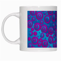 The Eyes Of Freedom In Polka Dot White Mugs by pepitasart