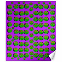 The Happy Eyes Of Freedom In Polka Dot Cartoon Pop Art Canvas 8  X 10  by pepitasart