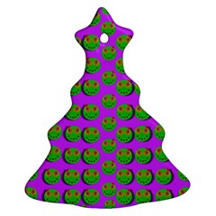 The Happy Eyes Of Freedom In Polka Dot Cartoon Pop Art Christmas Tree Ornament (two Sides)