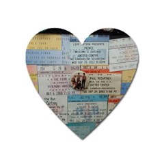 Concert TIcket Memorabilia  Heart Magnet