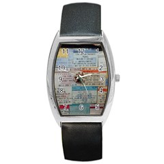 Concert TIcket Memorabilia  Barrel Style Metal Watch