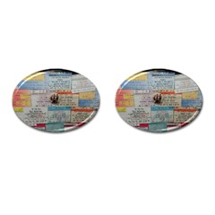 Concert TIcket Memorabilia  Cufflinks (Oval)