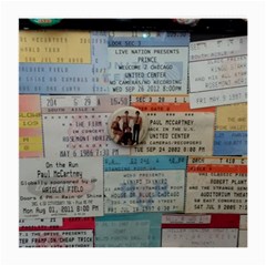 Concert TIcket Memorabilia  Medium Glasses Cloth