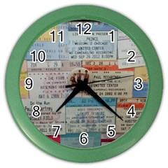 Concert TIcket Memorabilia  Color Wall Clock