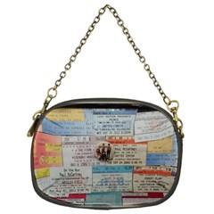 Concert TIcket Memorabilia  Chain Purse (One Side)