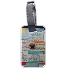 Concert TIcket Memorabilia  Luggage Tags (Two Sides)