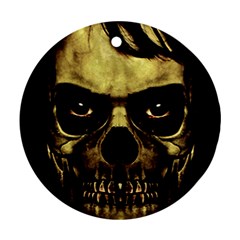 Angry Skull Monster Poster Ornament (round)