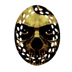 Angry Skull Monster Poster Ornament (oval Filigree) by dflcprints