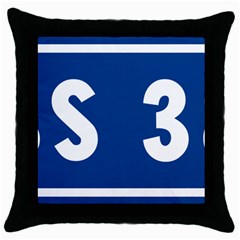 Italy State Highway 38 Throw Pillow Case (black) by abbeyz71