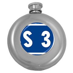 Italy State Highway 38 Round Hip Flask (5 Oz) by abbeyz71