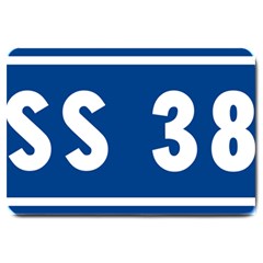 Italy State Highway 38 Large Doormat  by abbeyz71