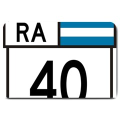 Argentina National Route 40 Large Doormat  by abbeyz71