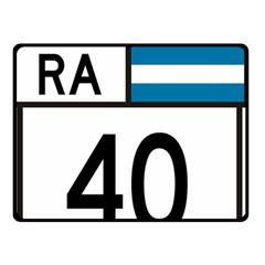 Argentina National Route 40 Double Sided Fleece Blanket (small)  by abbeyz71