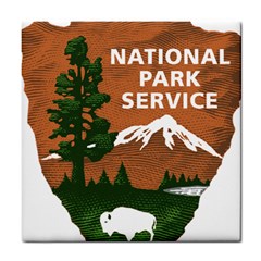 U S  National Park Service Arrowhead Insignia Tile Coasters by abbeyz71