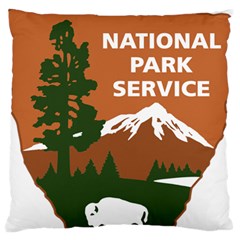 U S  National Park Service Arrowhead Insignia Large Cushion Case (one Side) by abbeyz71