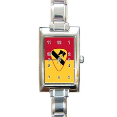 Flag Of United States Army 1st Cavalry Division Rectangle Italian Charm Watch by abbeyz71