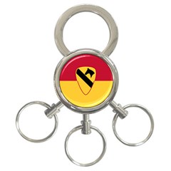 Flag Of United States Army 1st Cavalry Division 3-ring Key Chains by abbeyz71