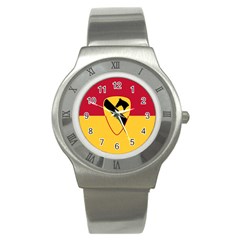 Flag Of United States Army 1st Cavalry Division Stainless Steel Watch by abbeyz71