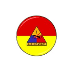 Flag Of U S  Army 1st Armored Division Hat Clip Ball Marker (4 Pack) by abbeyz71