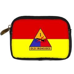 Flag Of U S  Army 1st Armored Division Digital Camera Leather Case by abbeyz71