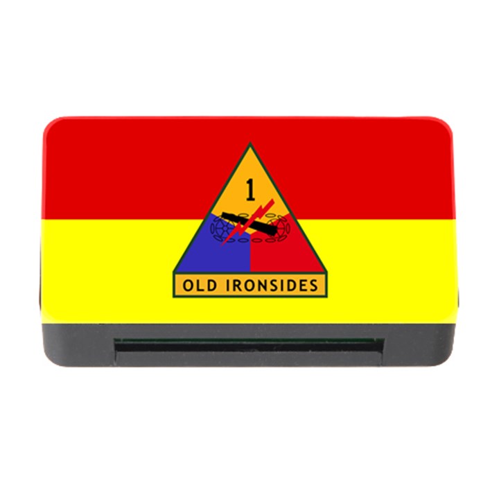 Flag of U.S. Army 1st Armored Division Memory Card Reader with CF