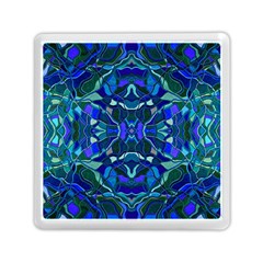 Abstract #8   I   Aqua Blues 6000 Memory Card Reader (square) by KesaliSkyeArt