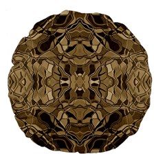 Abstract #8   I   Antiqued 6000 Large 18  Premium Flano Round Cushions by KesaliSkyeArt