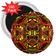 Abstract #8   I   Autumn 6000 3  Magnets (100 Pack)