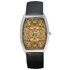 Abstract #8   Iii   Antique 6000 Barrel Style Metal Watch by KesaliSkyeArt