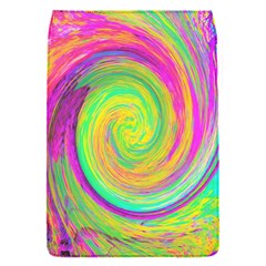 Groovy Abstract Purple And Yellow Liquid Swirl Removable Flap Cover (s) by myrubiogarden