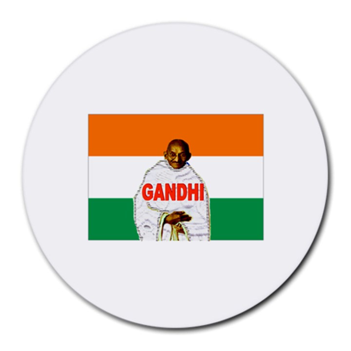 Mahatma Gandhi Round Mousepad