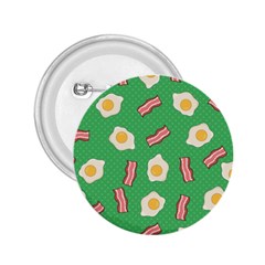 Bacon And Egg Pop Art Pattern 2 25  Buttons by Valentinaart