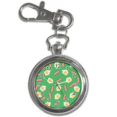 Bacon And Egg Pop Art Pattern Key Chain Watches by Valentinaart