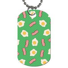 Bacon and Egg Pop Art Pattern Dog Tag (One Side)