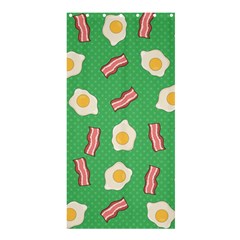 Bacon and Egg Pop Art Pattern Shower Curtain 36  x 72  (Stall) 