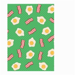 Bacon And Egg Pop Art Pattern Small Garden Flag (two Sides) by Valentinaart